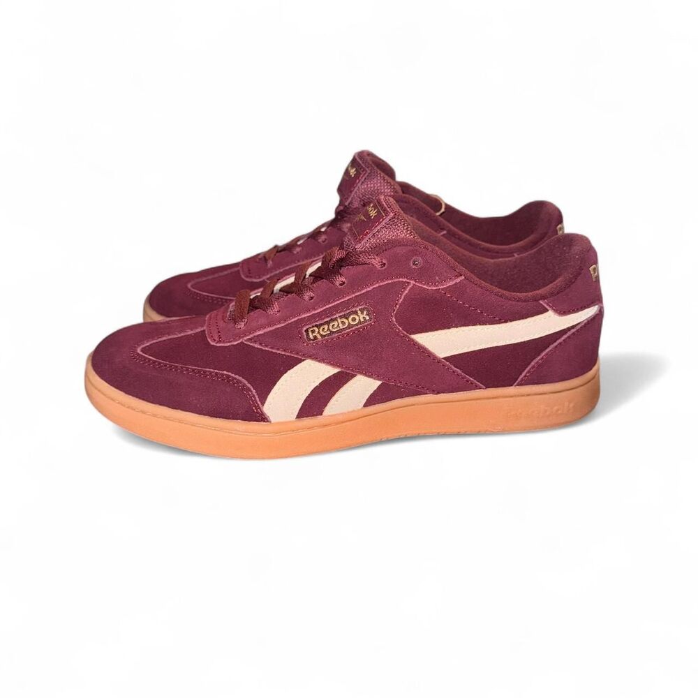 Reebok Forte Lounger Women’s 11 Red Suede Gum Sole Sneakers NIB AR30252W - Picture 3 of 8